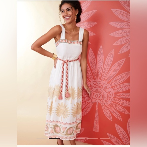 Spartina449 Cleona Midi Dress Callawassie Palmetto BorderXXS